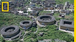 Take a Look inside China’s Giant Communal Homes—the Fujian Tulou  National Geographic [upl. by Atinaej]