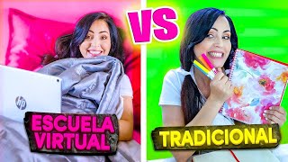 ESCUELA TRADICIONAL vs ESCUELA NUEVA 😅 CUAL PREFIERES 😬 SandraCiresArt 🙄 [upl. by Brittaney]