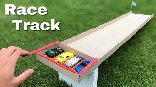 How to Make Hot Wheels Race Track from Cardboard [upl. by Annaert]