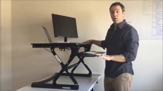 Flexispot MSeries Standing Desk Converters Review [upl. by Aihsemot552]