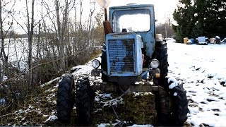 Starting Tractor MTZ52 After 3 Years [upl. by Abigail]