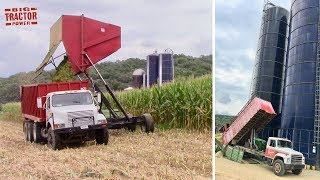 Dump Truck Filling a Silo [upl. by Ahsinhoj]