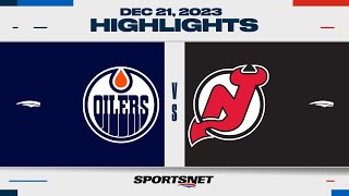 NHL Highlights  Oilers vs Devils  December 21 2023 [upl. by Okun]