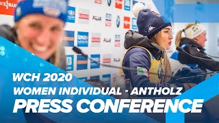 Antholz 2020 Women Individual Press Conference [upl. by Spector]