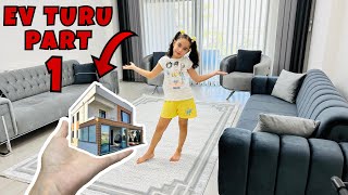 YENİ EVİMİZ VİLLA TURU VLOG  PART 1 AMA SADECE ALT KATI GEZELİM [upl. by Ravahs268]