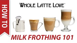 Milk Frothing for Beginners [upl. by Nacul]