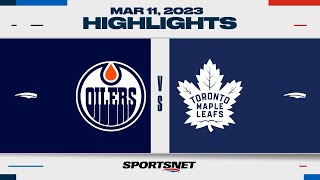 NHL Highlights  Oilers vs Maple Leafs  March 11 2023 [upl. by Chery21]