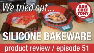 Cooking with SILICONE BAKEWARE We try it Review of Boxiki Bakeware set [upl. by Ccasi]