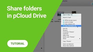 How to share folders with pCloud Drive [upl. by Ardnola832]