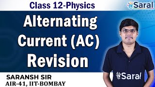 Alternating Current Revision Physics Class 12 JEE NEET [upl. by Eglanteen]