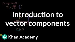 Introduction to vector components  Vectors  Precalculus  Khan Academy [upl. by Dorri]