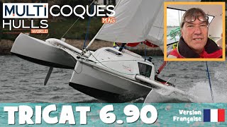 Tricat 690 trimaran  Essai en exclusivité par forte brise  Multicoques Mag [upl. by Daniel]