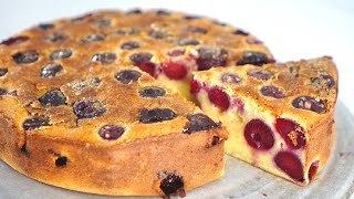 Recette clafoutis cerises facile moelleux [upl. by Winfield887]