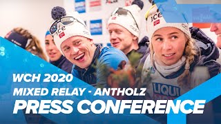 Antholz 2020 Mixed Relay Press Conference [upl. by Pretrice6]