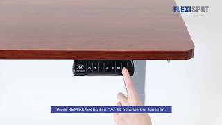 How to Use FlexiSpot Standing Desk SitStand Time Reminder System [upl. by Erdei]