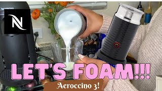 How To Foam Milk With Aeroccino 3 Make Coffee With Foam Tips amp Tricks  Easy Foamed Latte Recipe [upl. by Ahseenat]