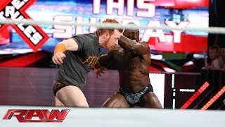 Sheamus vs Titus ONeil Raw April 28 2014 [upl. by Delisle67]