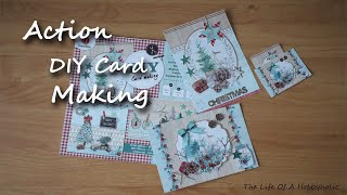 Action DIY Card Making Set  Kerst Kaarten Maken [upl. by Annibo]