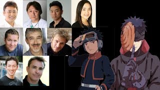 Anime Voice Comparison TobiObito Uchida Naruto [upl. by Ycal]