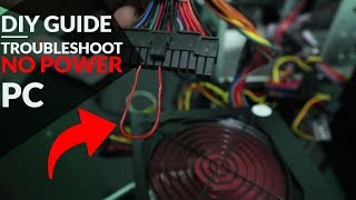 DIY  TROUBLESHOOT and FIX a Computer that wont turn on  NO POWER Beginners Guide [upl. by Trace]