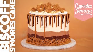 EPIC Biscoff Smores Layer Cake  Full Recipe amp Tutorial  Cupcake Jemma [upl. by Marih214]