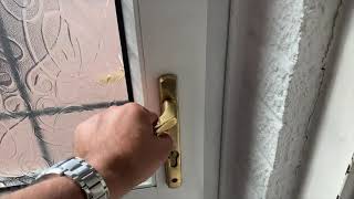 UPVC door stuck deadlock [upl. by Aerdnu891]