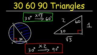 Special Right Triangles  30 60 90  Geometry amp Trigonometry  SAT Math [upl. by Firman]