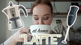 HOW TO MAKE A quotLATTEquot AT HOME moka pot  frother [upl. by O'Grady]