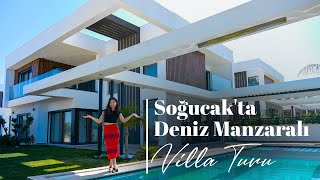 Kuşadası’nda  Manzaralı Geniş Villa Turu [upl. by Esidnac237]