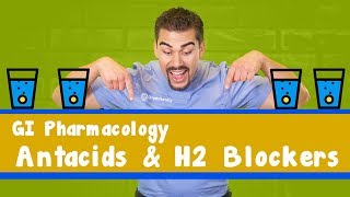 GI pharmacology Antacids amp H2 blockers [upl. by Ahtelat]