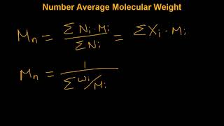 Number Average Molecular Weight of Polymers [upl. by Ellicec]