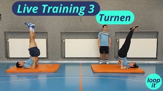 Live Training  Turnen  Technik  Bodenturnen [upl. by Ellatsyrc765]