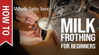 How To Milk Frothing for Beginners 5 Tips [upl. by Ailin40]