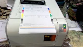 Unboxing HP Color LaserJet Printer CP1215 Printing amp Review [upl. by Waly]