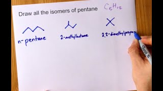 Draw All the Isomers of Pentane [upl. by Rickard]