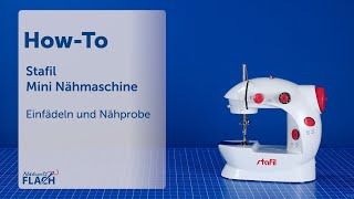 Stafil Mini Nähmaschine  EinfädelTutorial [upl. by Shenan39]