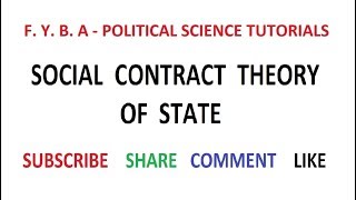 Social Contract Theory of State  I [upl. by Clarine285]