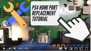 PS4 HDMI Port Replacement Tutorial  Detailed Instructions [upl. by Atis]