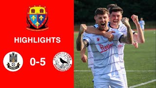 Caerleon 05 Cwmbrân Town  Gwent FA Senior cup  Quarter final highlights [upl. by Manheim]