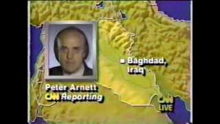 Operation Desert Storm  CNN Live News Coverage  Part 1 [upl. by Tobit]