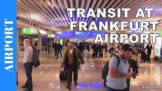 TRANSIT WALK AT FRANKFURT Airport FRA Terminal 1  Connection Flight Transfer Arriving amp Departing [upl. by Lamok]