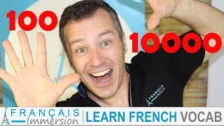 FRENCH NUMBERS 10010000 Les Nombres  Learn French Vocabulary [upl. by Ayanet]