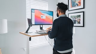 Office Furniture  Flexispot Standing Desk  E1 Standing Desk Review [upl. by Antsirhc]