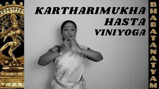 KARTHARIMUKHA Hasta Viniyoga  Bharatanatyam [upl. by Dodson]