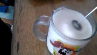 Aerolatte Review Frothing Cold Milk In Under 1 Minute [upl. by Nekciv]