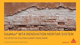 SikaMur® Renovation Mortar System – WTA approved [upl. by Arualana637]