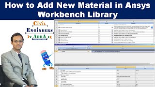 How to Add New Material in Ansys Workbench Library [upl. by Yzzik507]